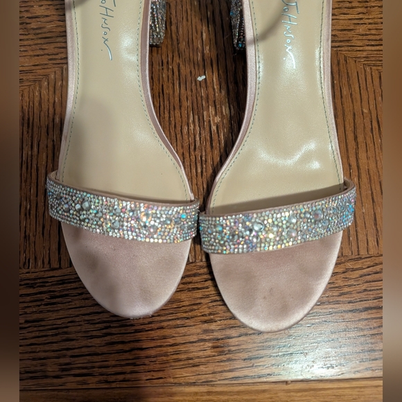 Betsey Johnson Irredescent Crystal Heels - Picture 3 of 7